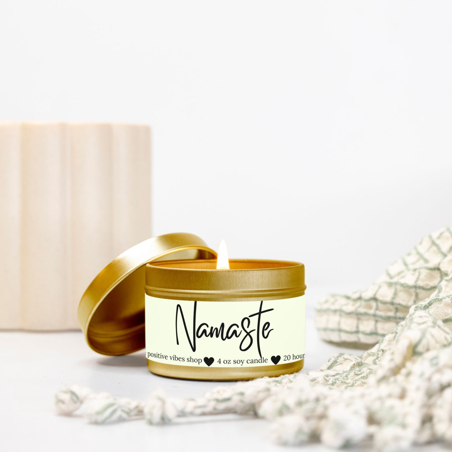 Namaste Mini Tin Candle