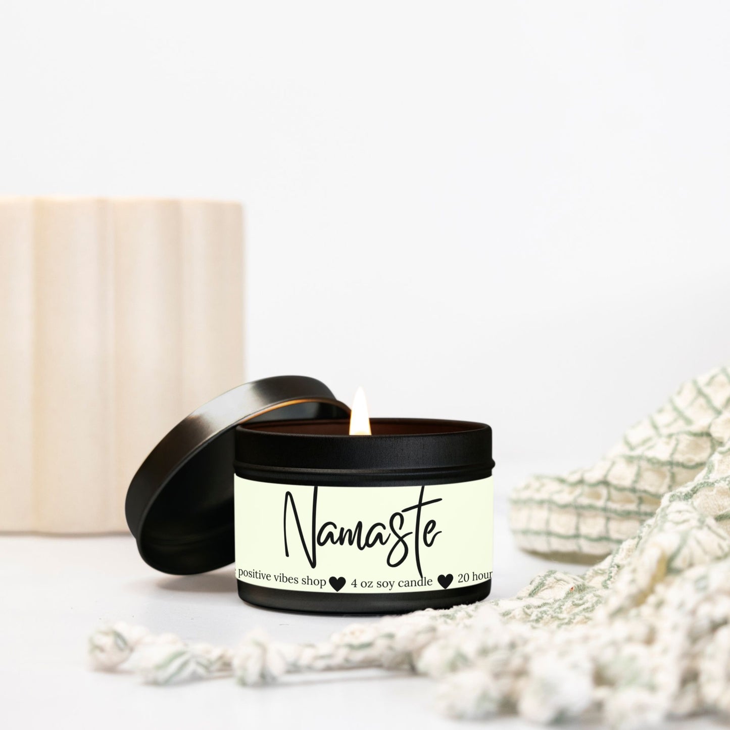 Namaste Mini Tin Candle