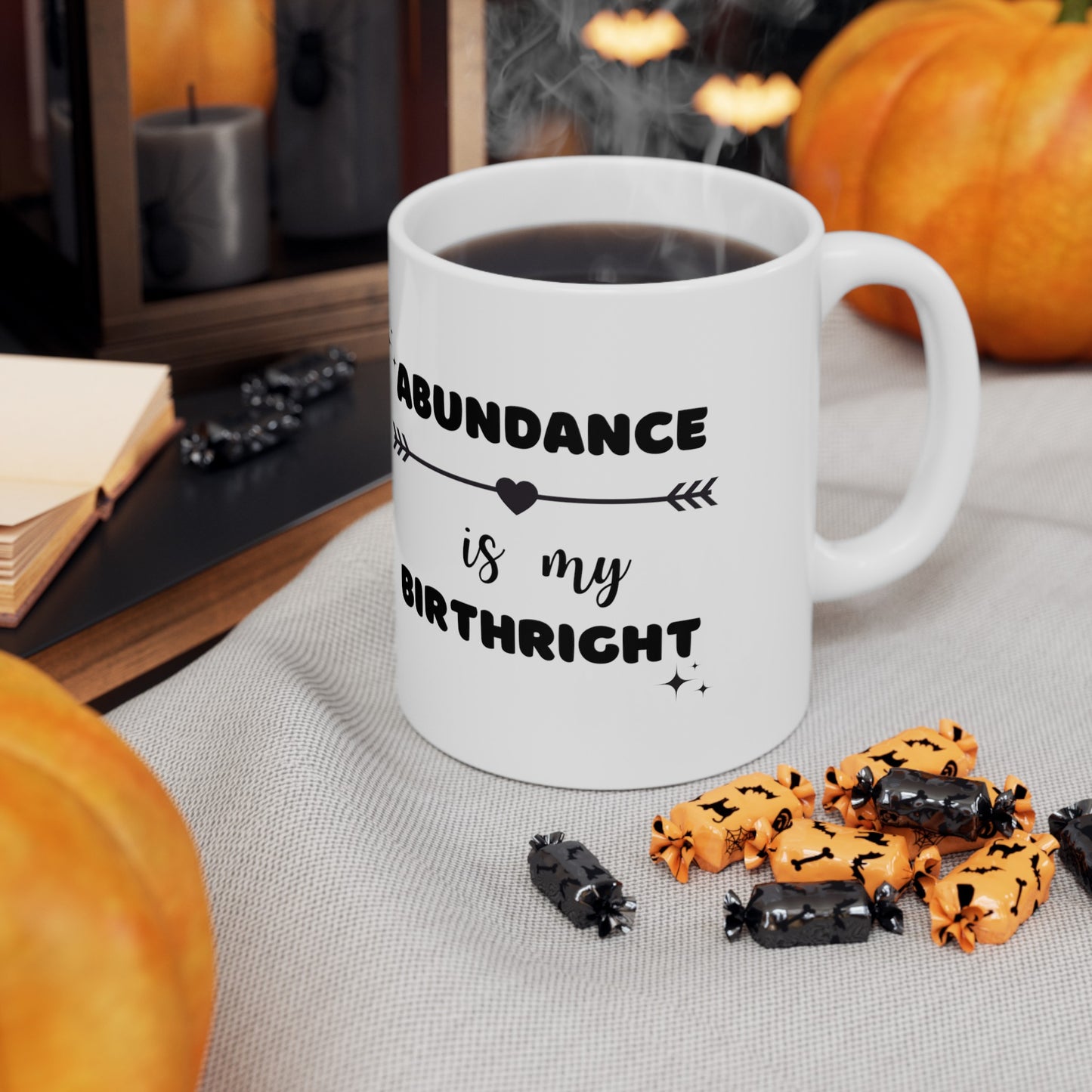 Abundance Is My Birthright Mug (White)