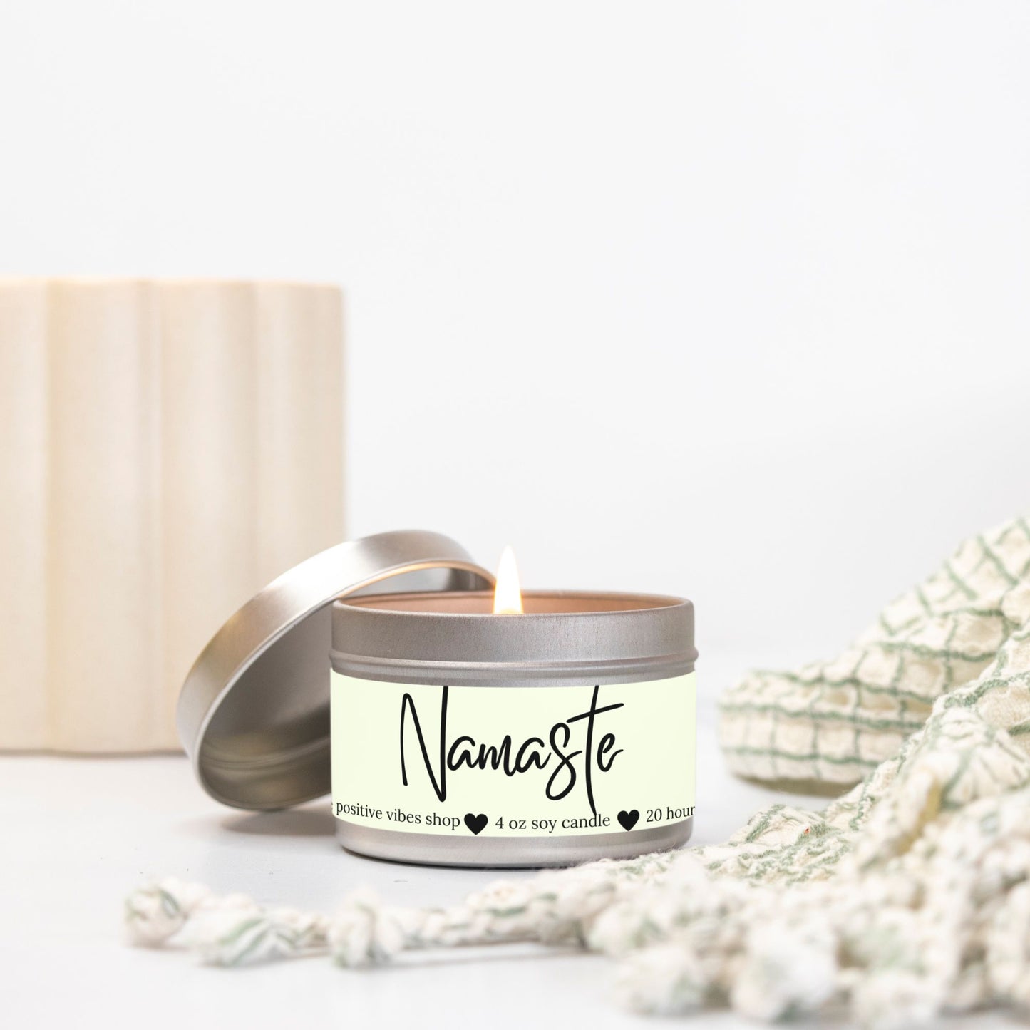 Namaste Mini Tin Candle