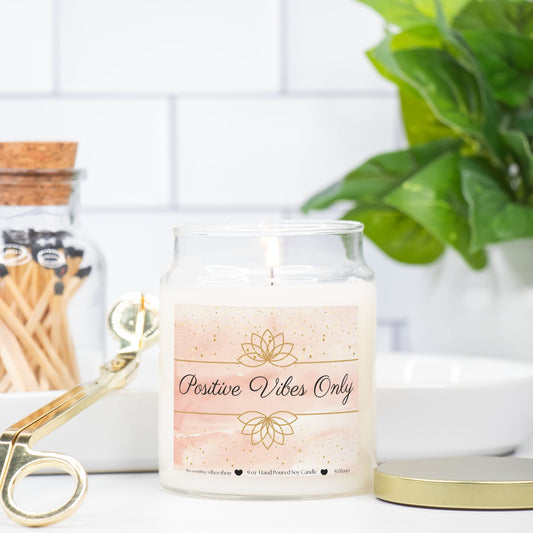 Positive Vibes Only Candle
