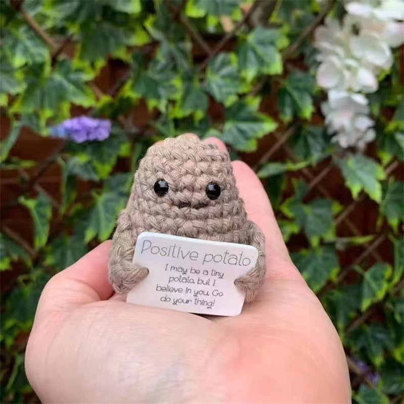 Adorable Positive Energy Potato Knit Doll