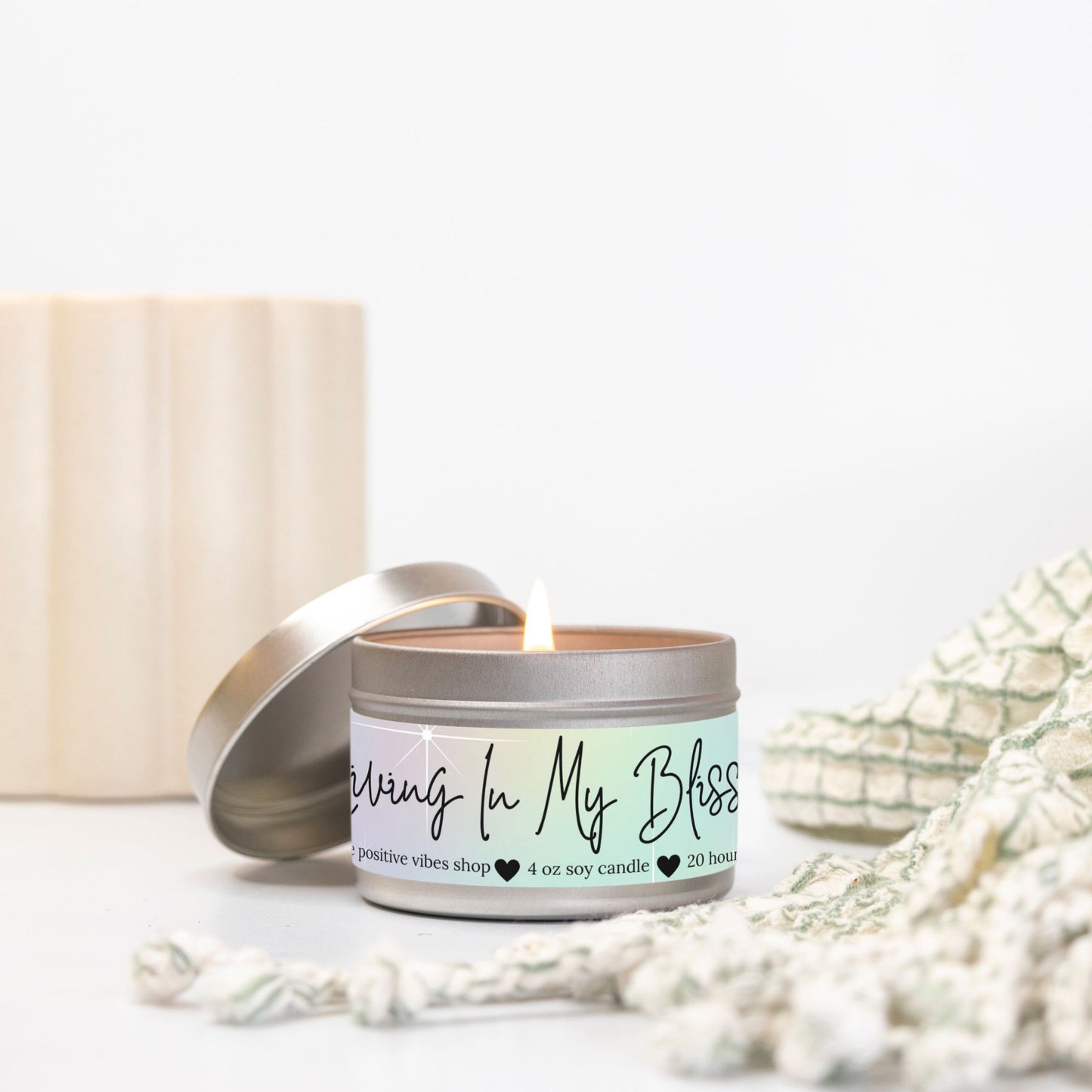 Living In My Bliss Mini Tin Candle