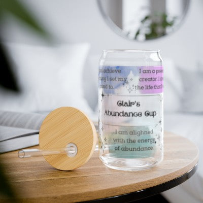 Personalized Glass Abundance Cup