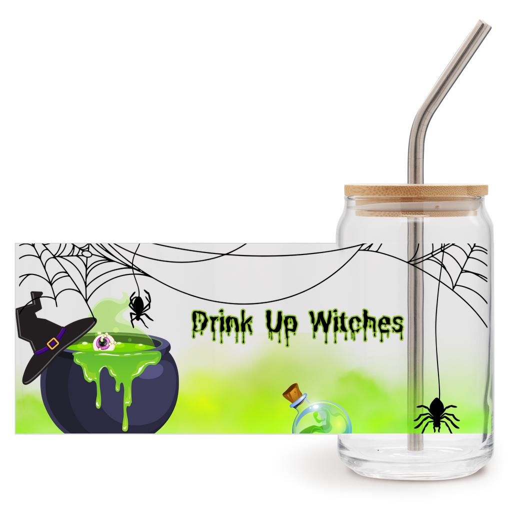 Drink Up Witches Glass Cup