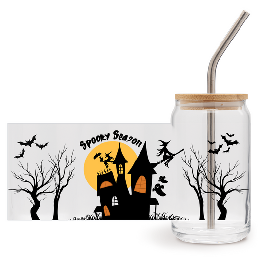 Spooky Season Glass Cup